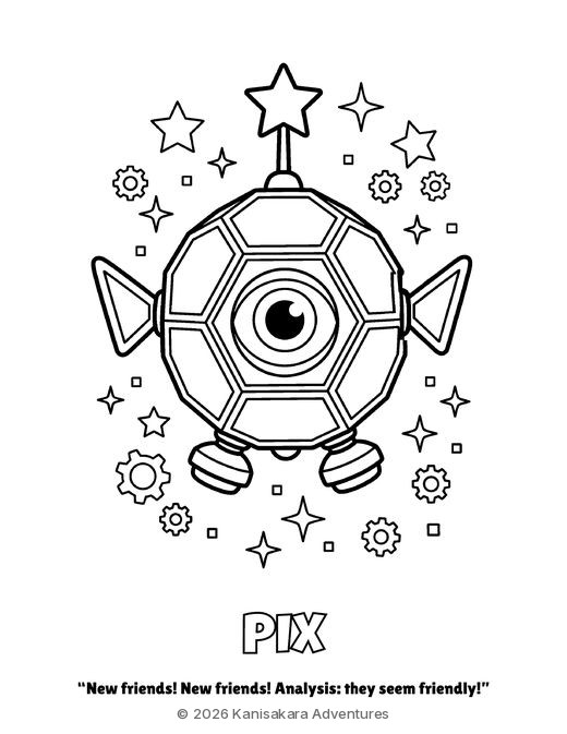 Pix coloring page