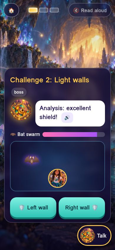 The bat challenge in the Whispering Caves